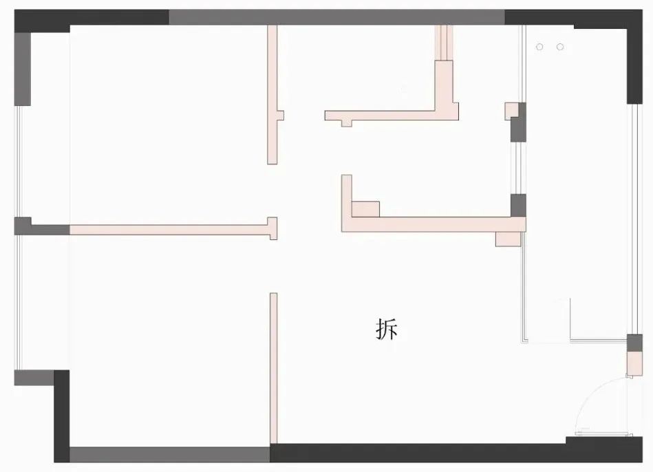 空間放大術丨兩倍客廳，三倍公區，只因她家破墻為“鏡”