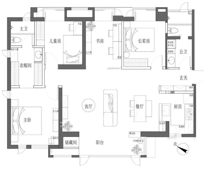 三代同堂居家新寵，原木家具配暖白硬裝，將溫馨進(jìn)行到底