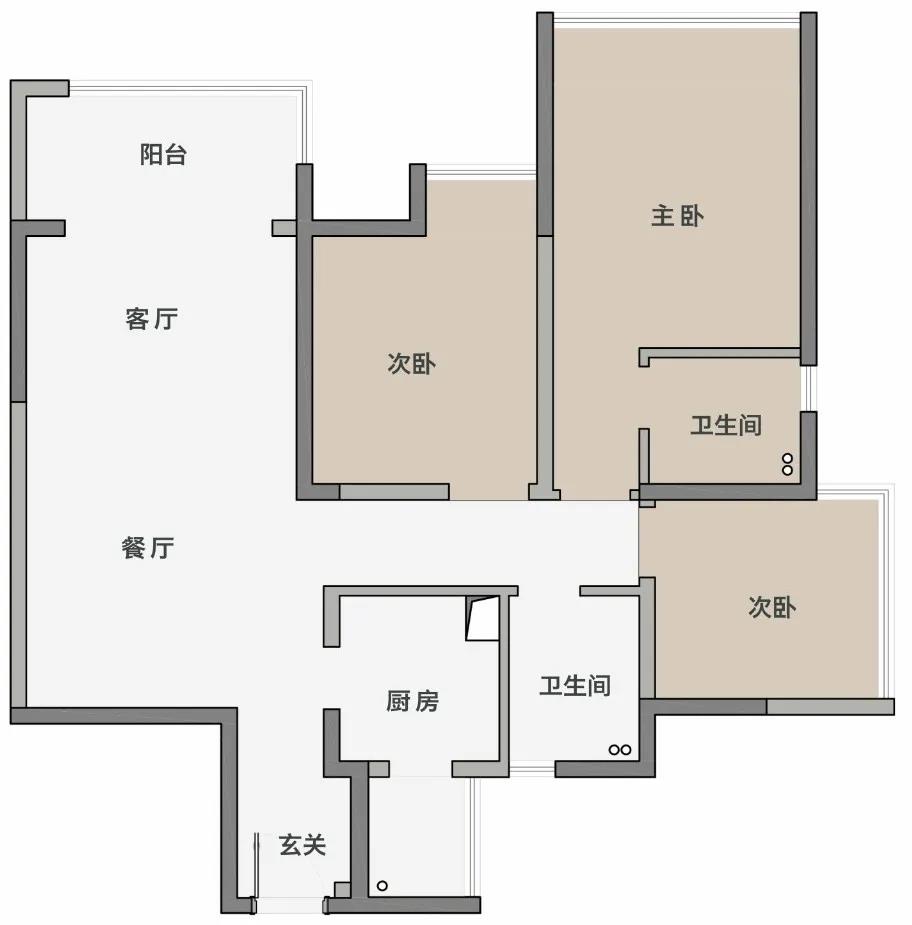 3居改2居の夢中情房，獨居卷成這樣，給我整的想重裝~