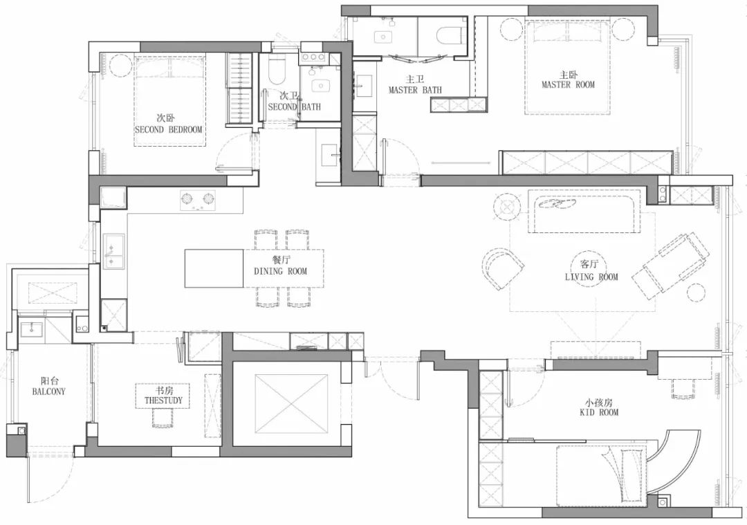 三代同堂坐擁中西式廚房+滑梯兒童房，看完我想住進(jìn)去