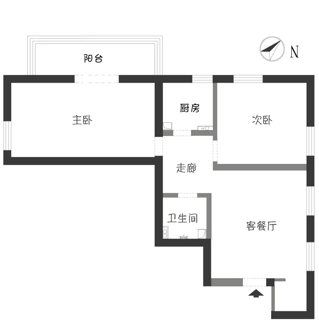 舊房改造教科書丨“角落潮設(shè)計(jì)”，書房、餐吧全部安排