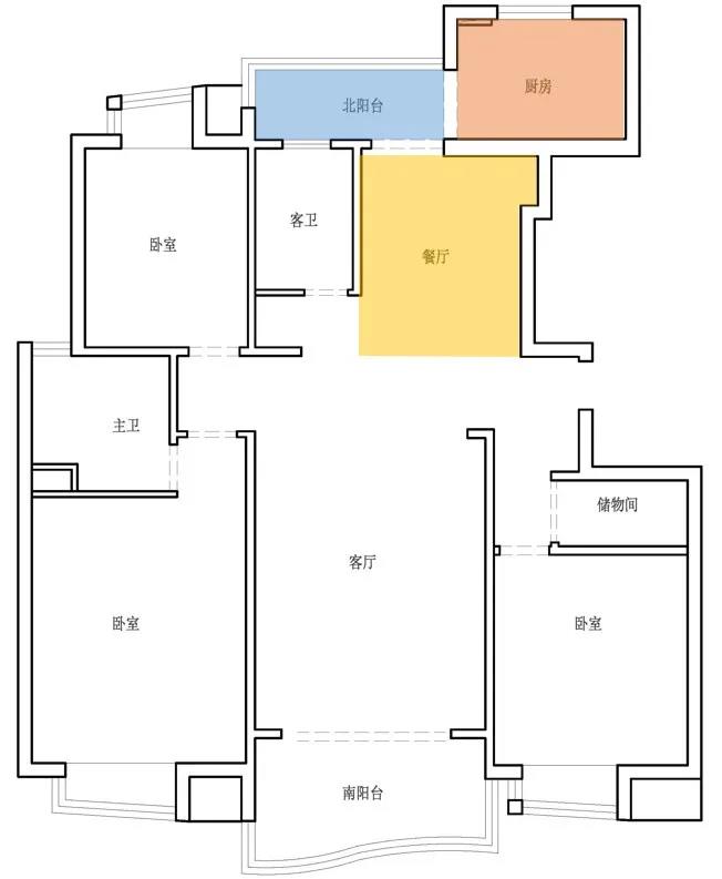 客廳打造攀巖墻、主臥隔出衣帽間，這家舊房超會改	