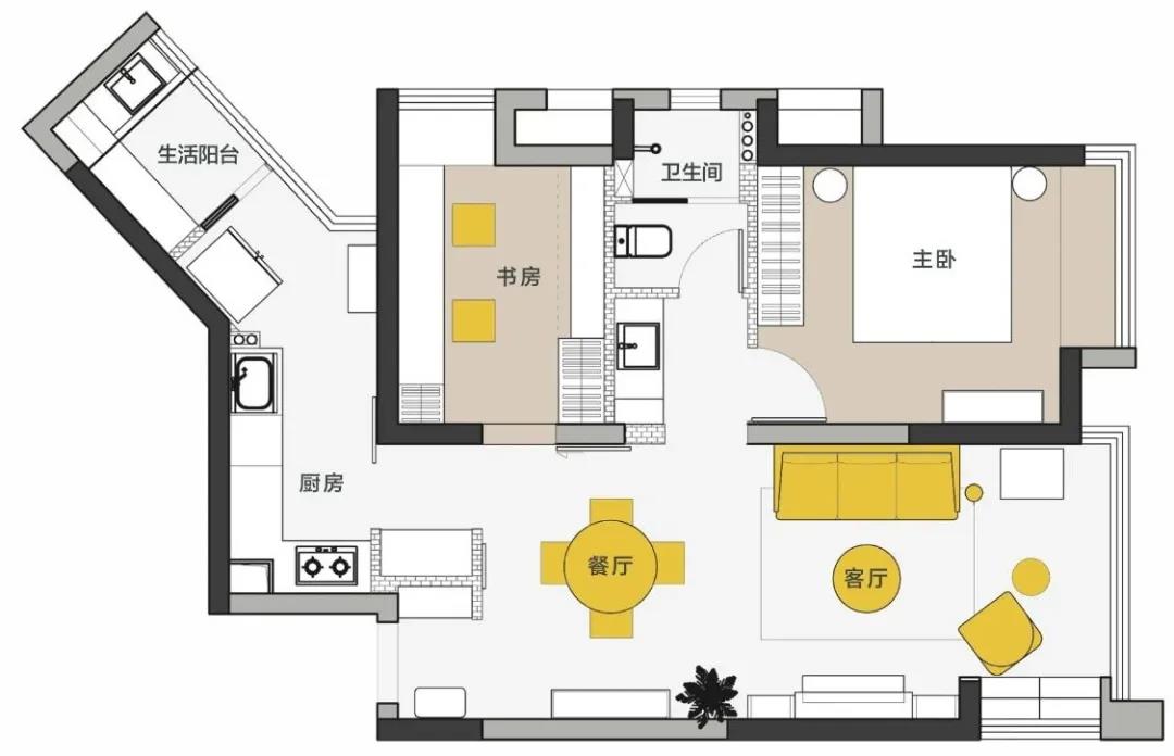 暖冬好宅丨75㎡復古小戶型卻坐擁「輕奢壁爐」我慕了~