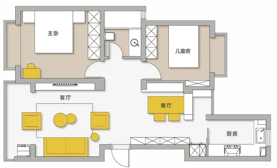 85㎡冬日暖宅，寶媽堅持柜子越多越好，太明智了！	