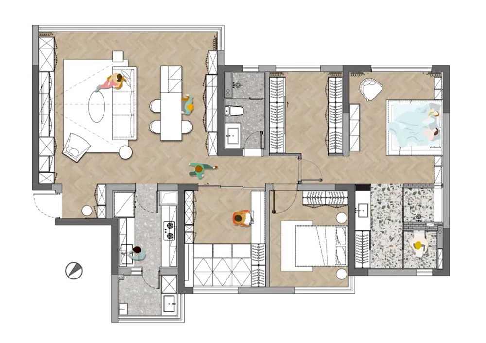 通州90后132㎡一人居，「BEAMS at Home」成長型日式家