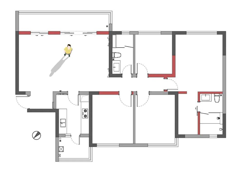 通州90后132㎡一人居，「BEAMS at Home」成長型日式家