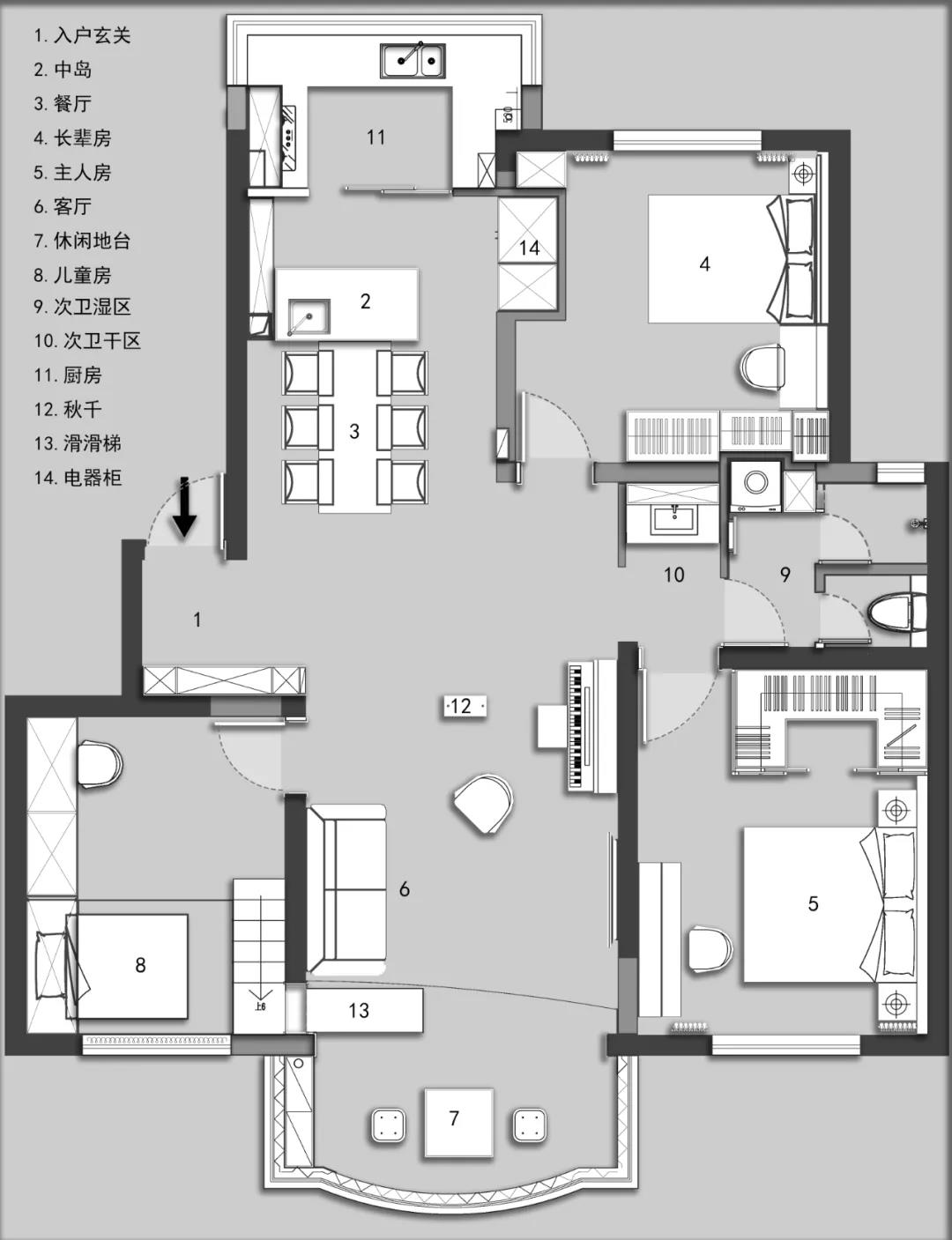 這對夫妻選擇“窮裝修”，客廳秒變游樂場