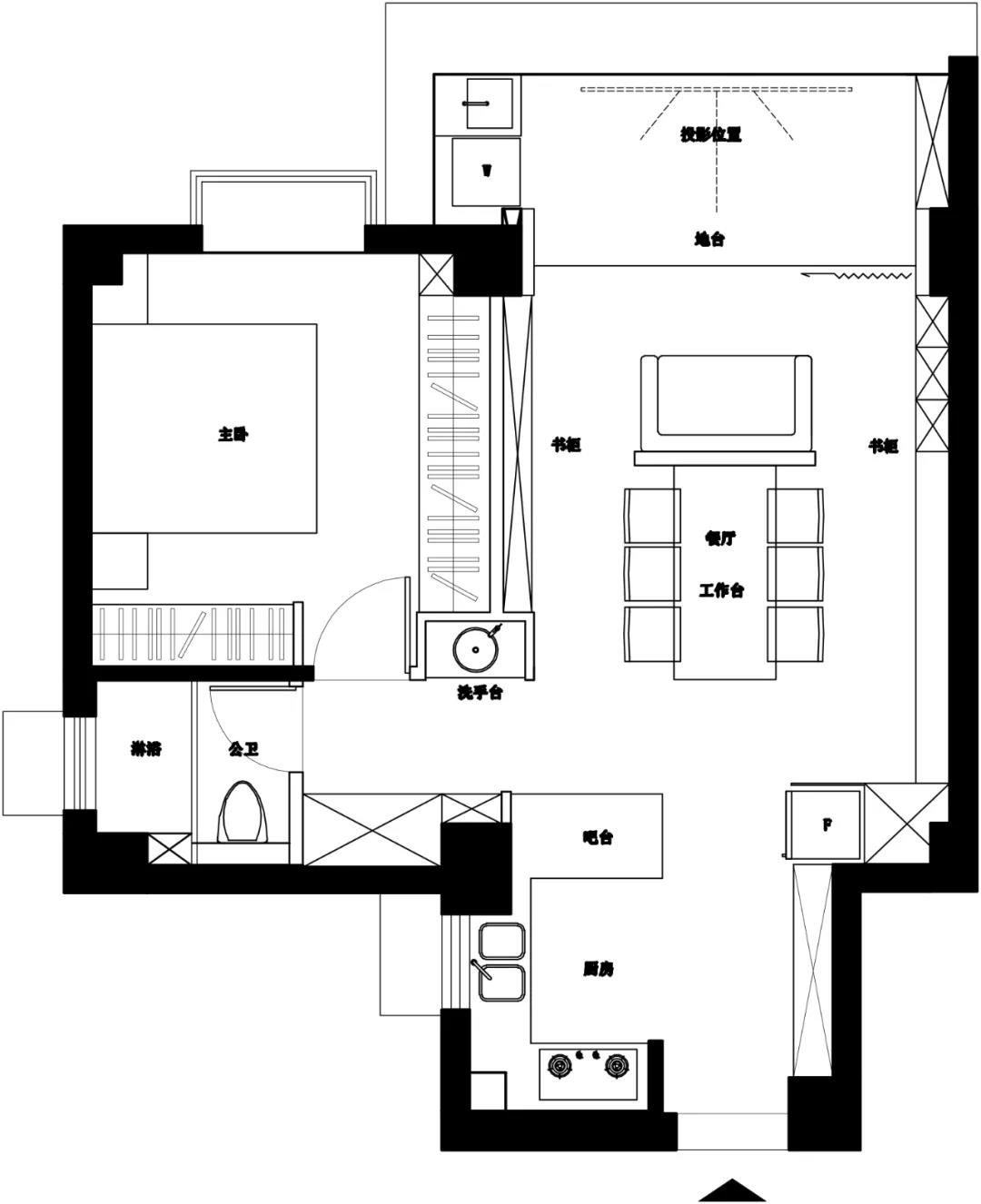 75㎡住一人一貓|步入式廚房＋閱讀式客餐廳，共享“慢”生活