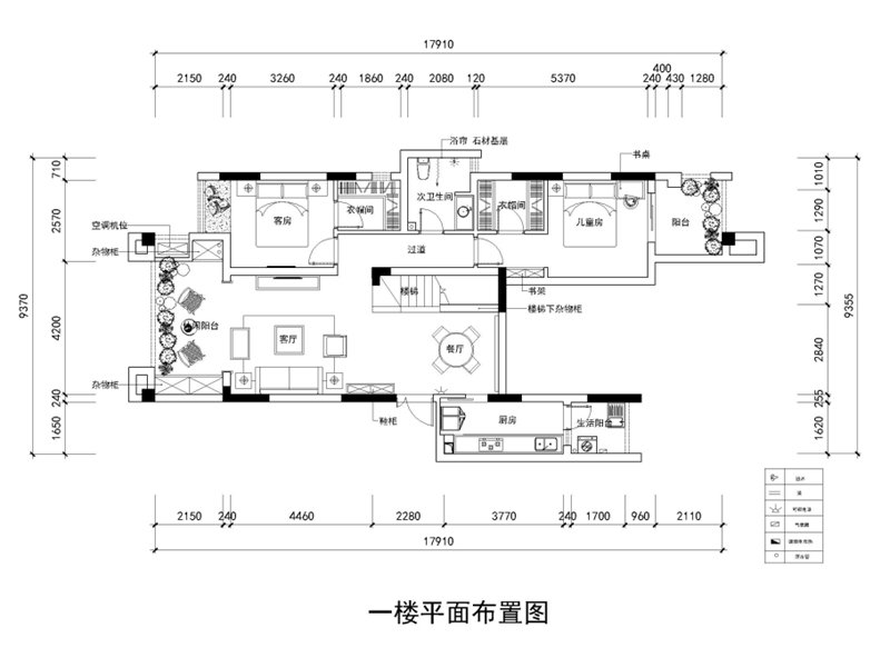 三代同堂的別墅設(shè)計(jì)，室內(nèi)優(yōu)雅沉穩(wěn)，打造閑適的美式天倫空間！